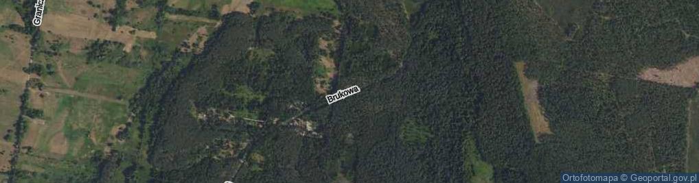 Zdjęcie satelitarne Brukowa ul.